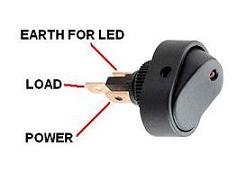 wiring diagram for 223 rocker switch with LED